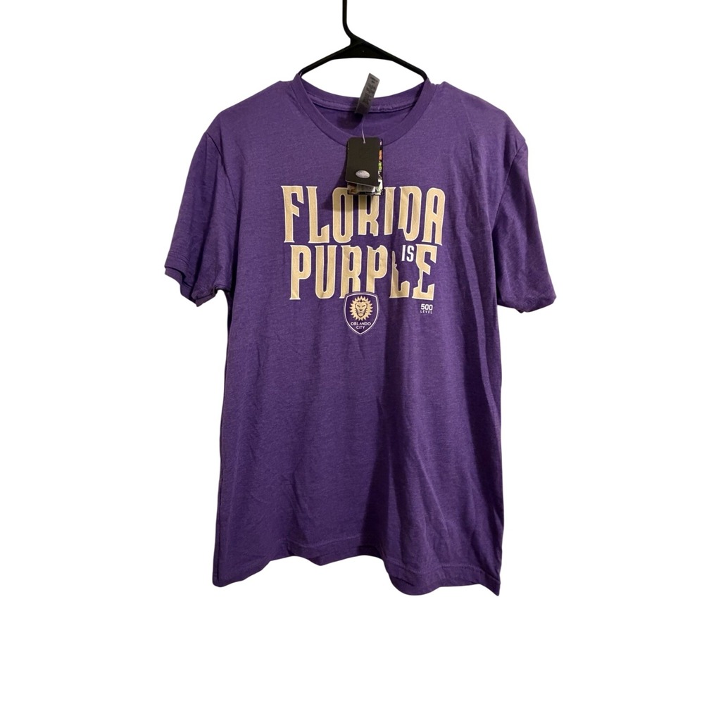 NWT-MLS Orlando City MLS Purple T-Shirt‎ Size M